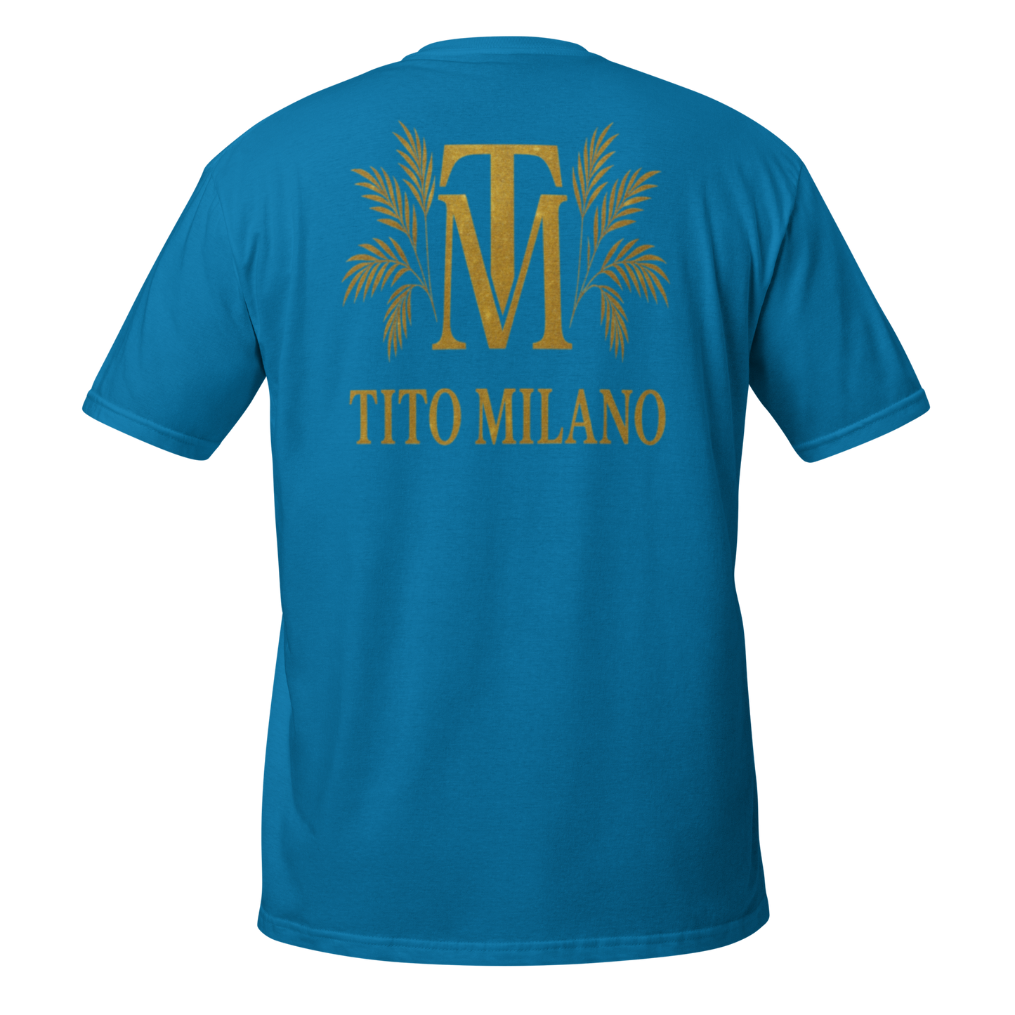 T-shirt Unisexe Premium Brodé à l’Avant TM & Impression DTG à l’Arrière – Tito Milano